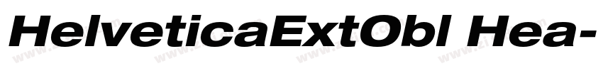 HelveticaExtObl Hea字体转换